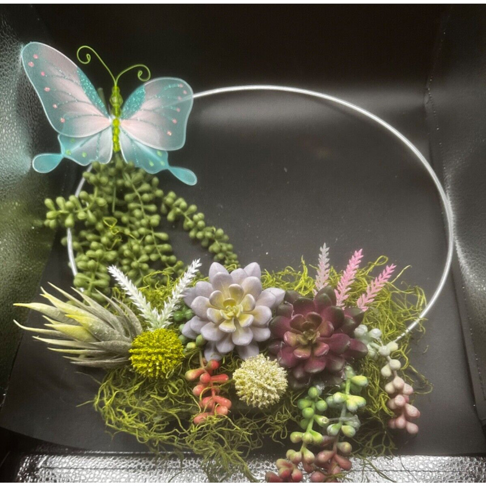 Artificial Succulent Wreaths Front Door